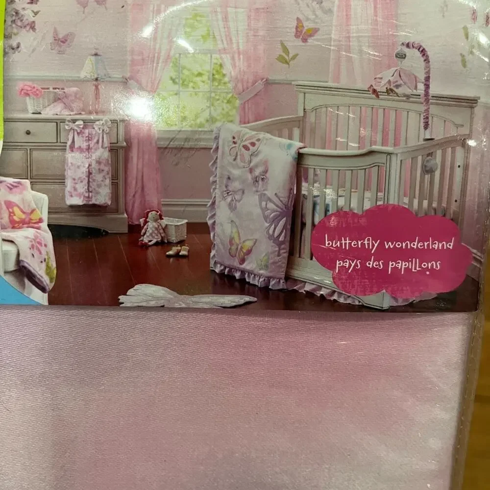Truly Scrumptious designed by Heidi Klum Fitted Crib Sheet Pink Purple 52”x28”